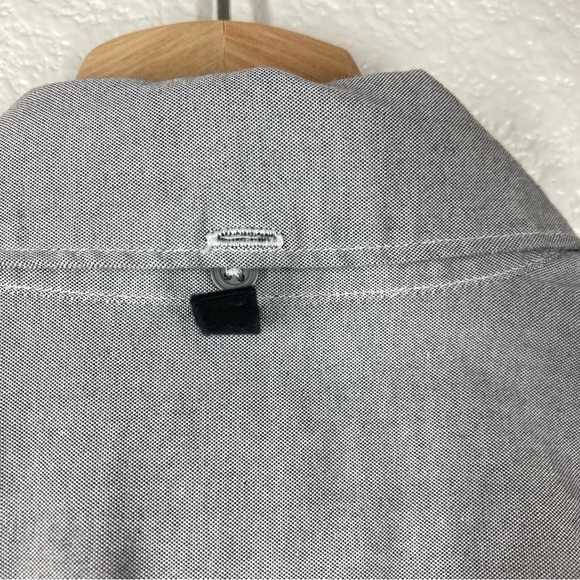 Rag & Bone Mens Button Down Slim Fit Shirt Small White Gray Oxford Long Sleeve - Picture 11 of 16